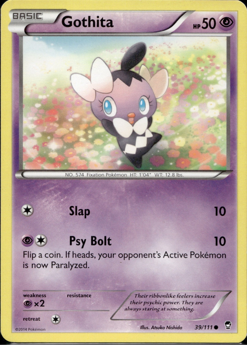Gothita 39/111 FFI Furious Fists Pokemon Lightly Played