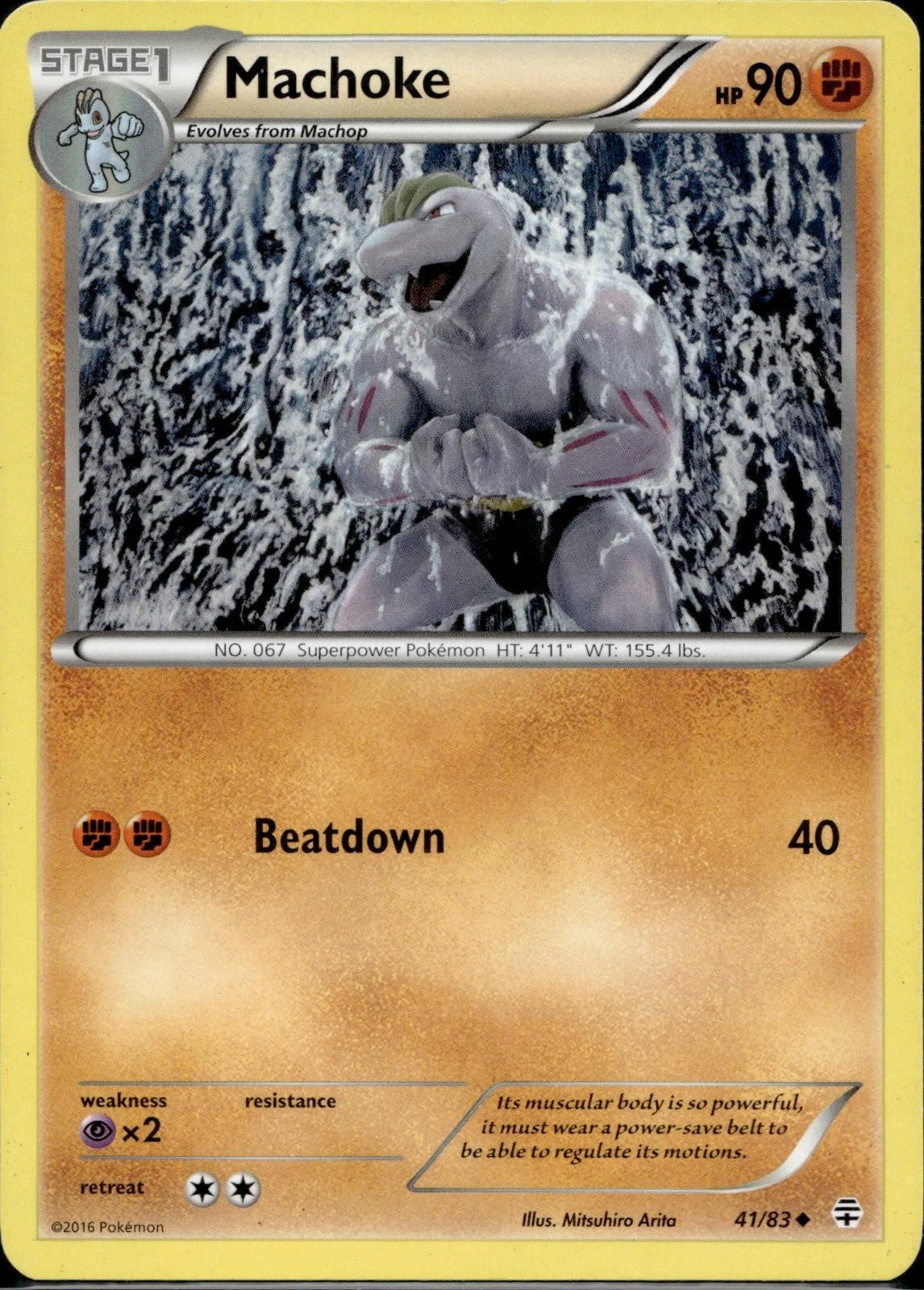 Machoke 41/83 GEN Generations Pokemon Lightly Played