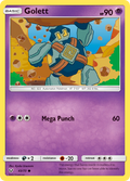 Golett 43/73 SLG Shining Legends Pokemon Lightly Played