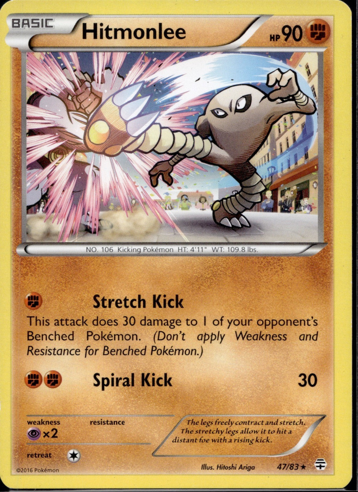 Hitmonlee 47/83 GEN Generations Pokemon Lightly Played