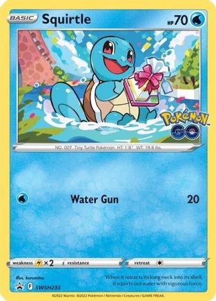 Squirtle SWSH233 SWSD Sword & Shield Promo Pokemon Holo Lightly Played