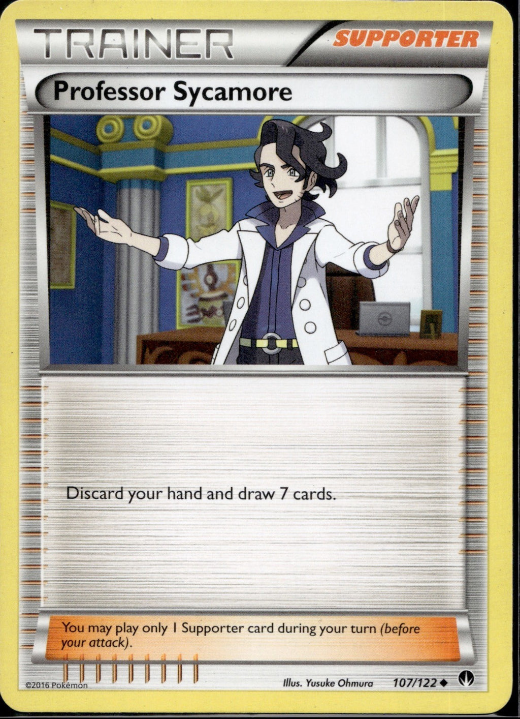 Professor Sycamore 107/122 BKP BREAKpoint Pokemon Lightly Played