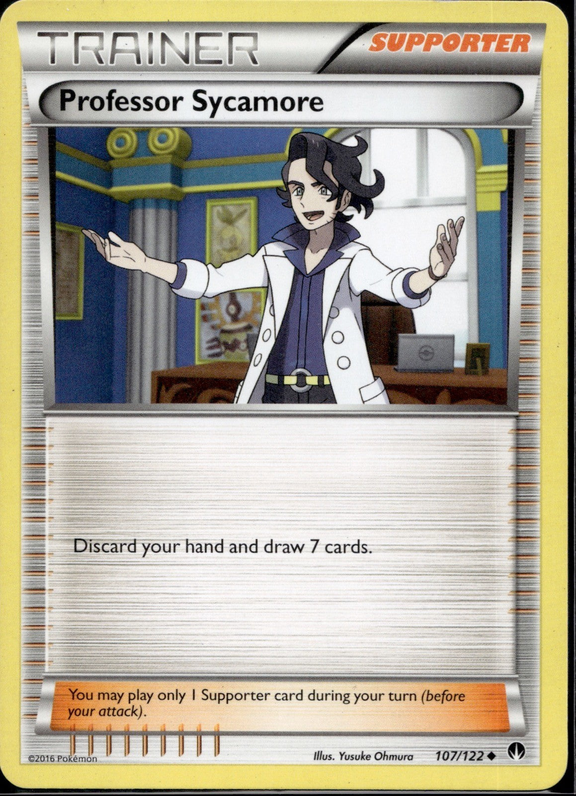 Professor Sycamore 107/122 BKP BREAKpoint Pokemon Lightly Played