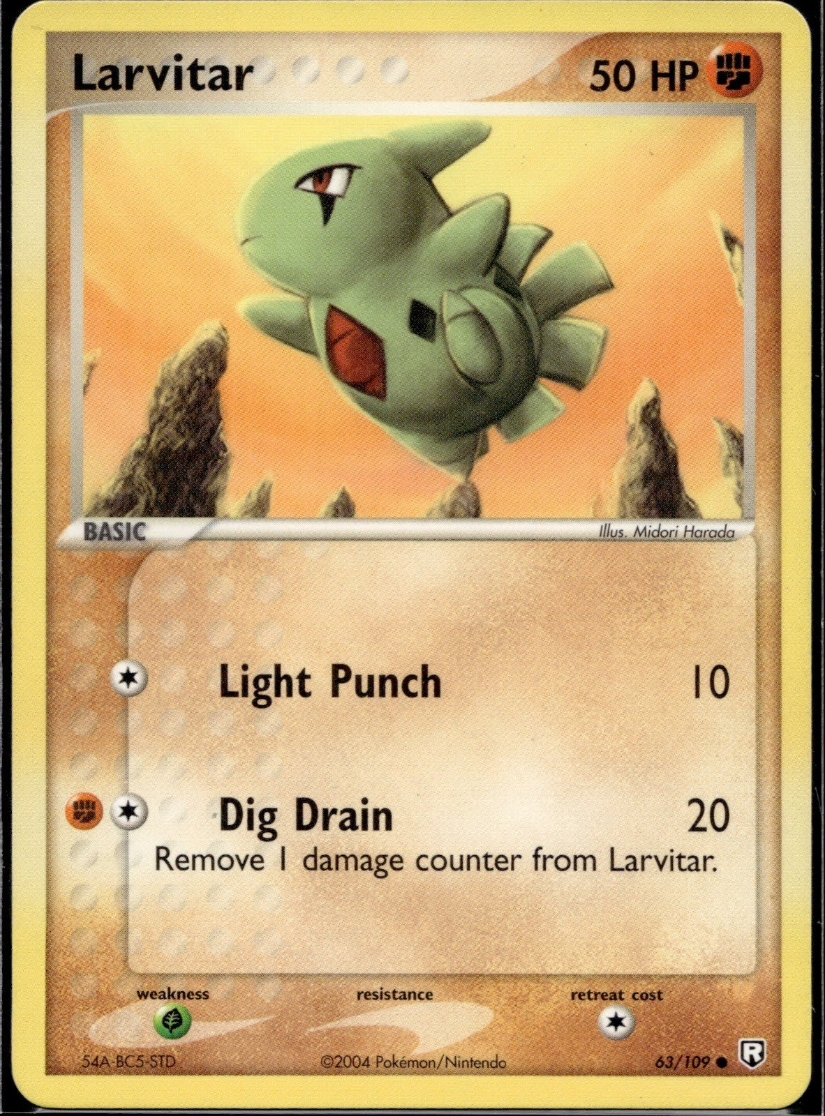 Larvitar 63/109 TRR Team Rocket Returns Pokemon Lightly Played