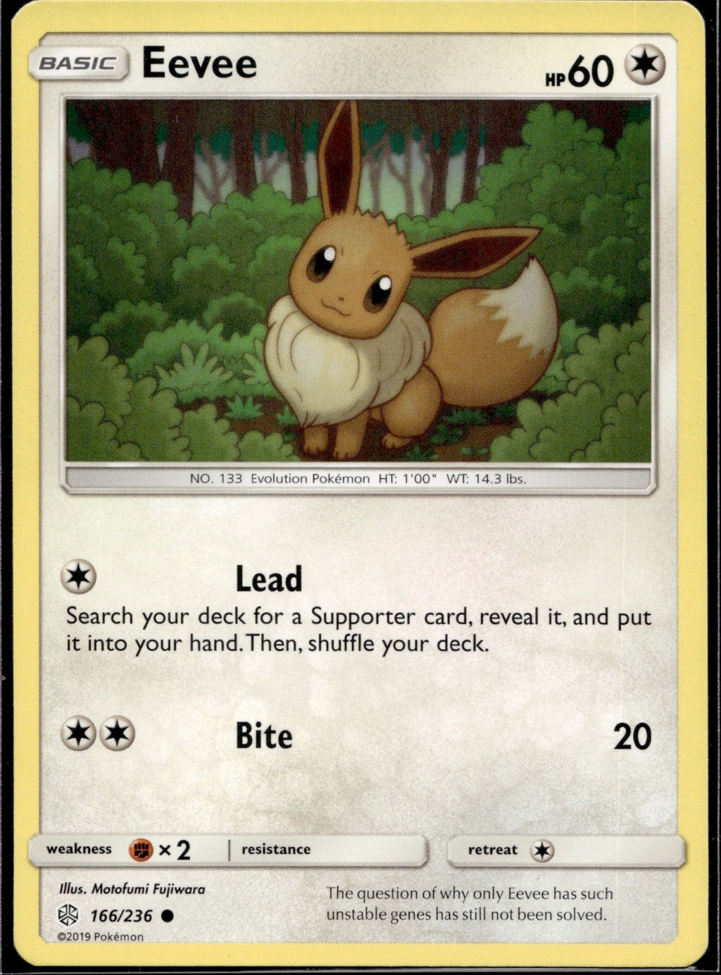 Eevee 166/236 CEC Cosmic Eclipse Pokemon Lightly Played