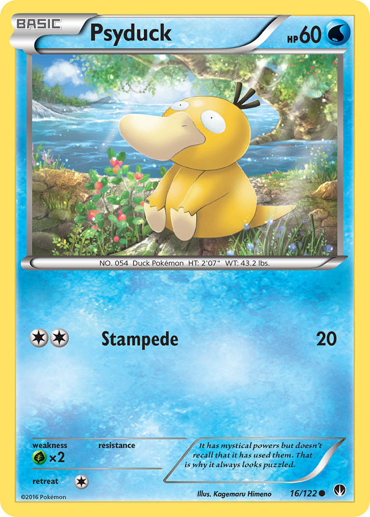 Psyduck 16/122 BKP BREAKpoint Pokemon Lightly Played
