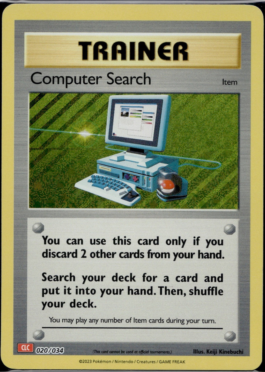 Computer Search (CLV) 020/034 CL Trading Card Game Classic Pokemon Holo NM/M
