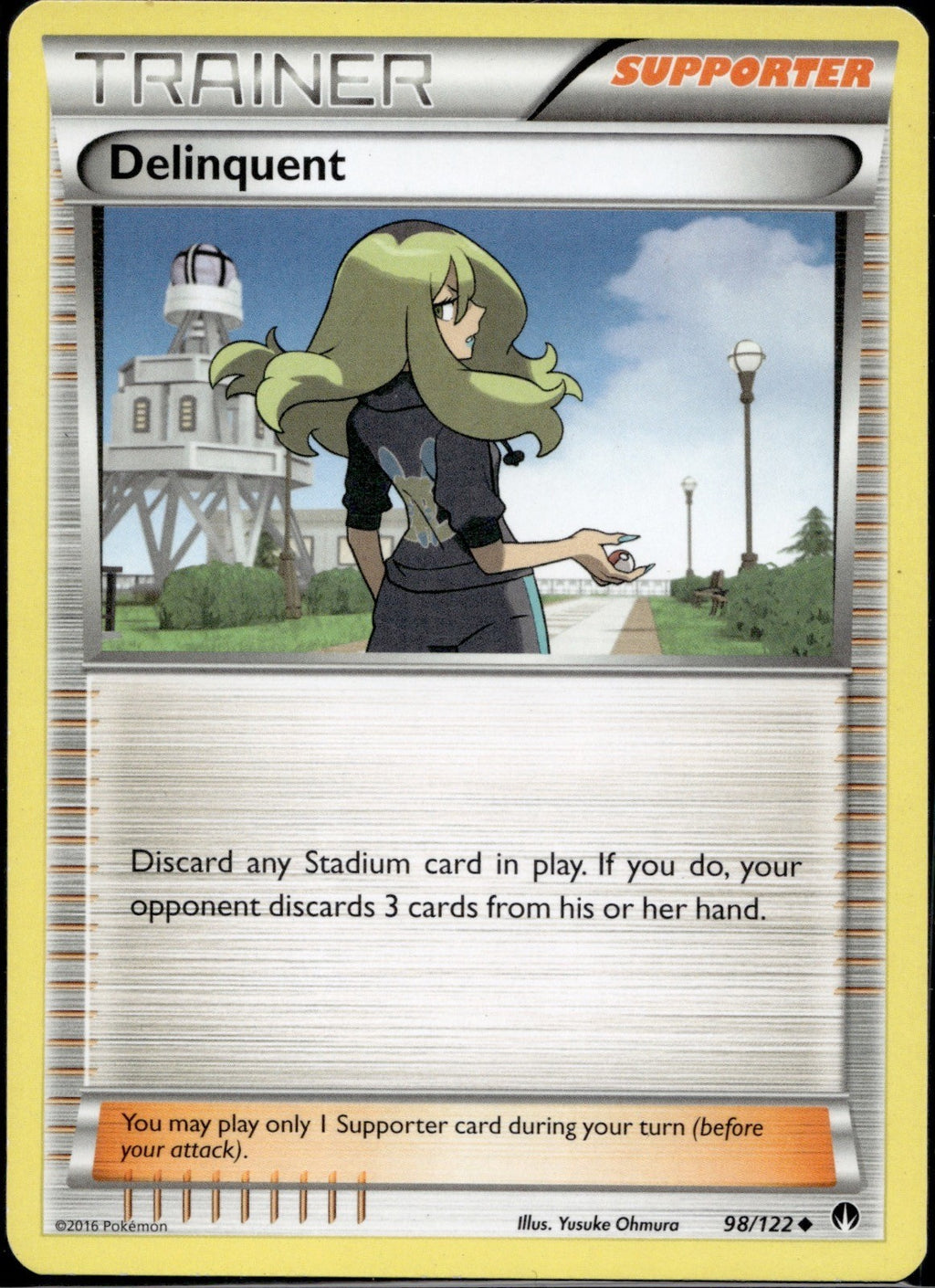 Delinquent 98/122 BKP BREAKpoint Pokemon Lightly Played