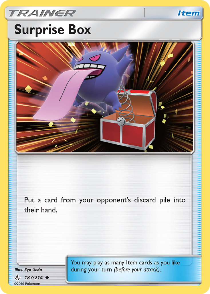 Surprise Box 187/214 UNB Unbroken Bonds Pokemon Lightly Played