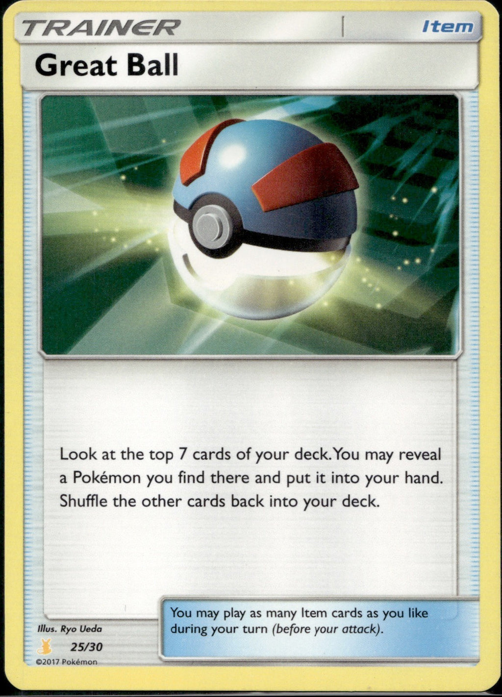 Great Ball 60/73 SLG Shining Legends Pokemon Lightly Played
