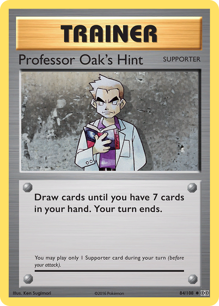 Professor Oak's Hint 84/108 EVO Evolutions Pokemon Lightly Played