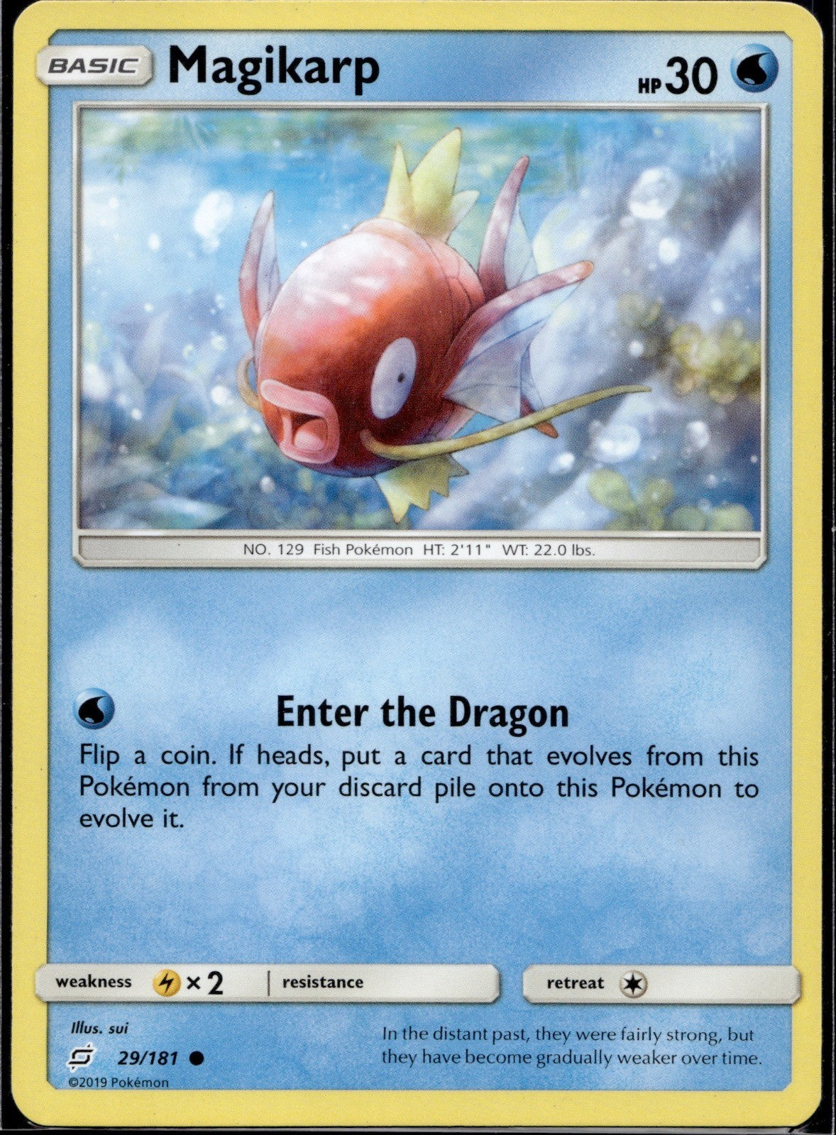 Magikarp 29/181 TEU Team Up Pokemon Lightly Played