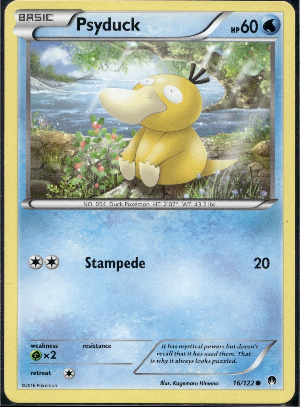 Psyduck 16/122 BKP BREAKpoint Pokemon Lightly Played